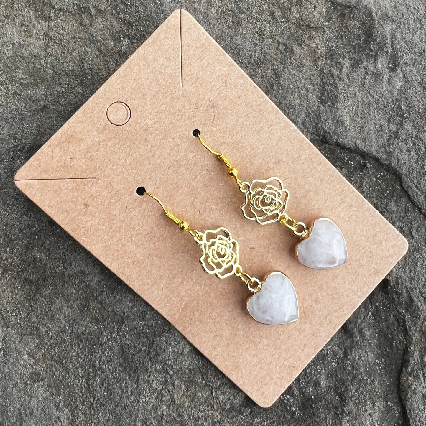 La Vie en Rose Dangles