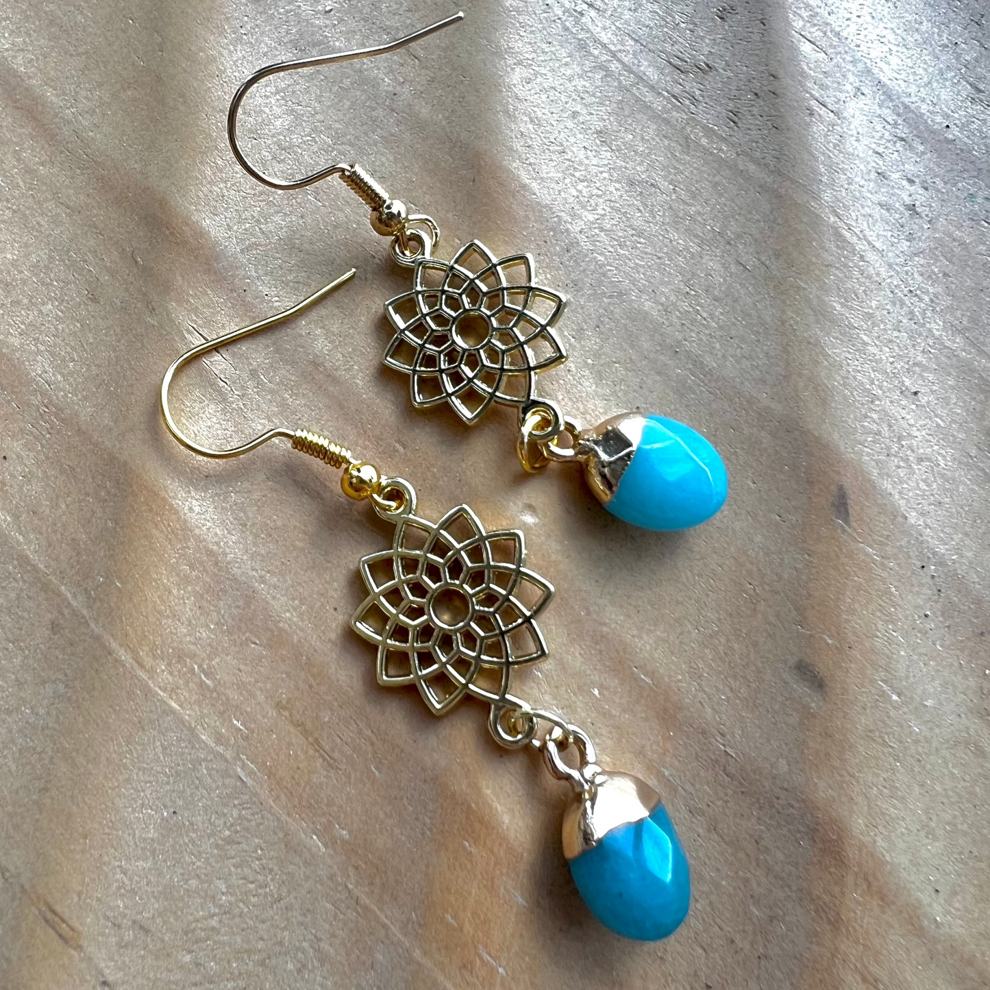 Teal Jade Medallions (Floral)