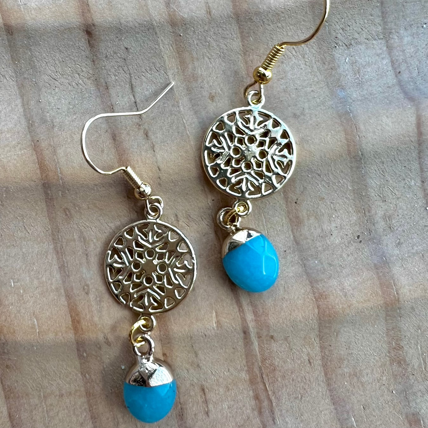 Teal Jade Medallions