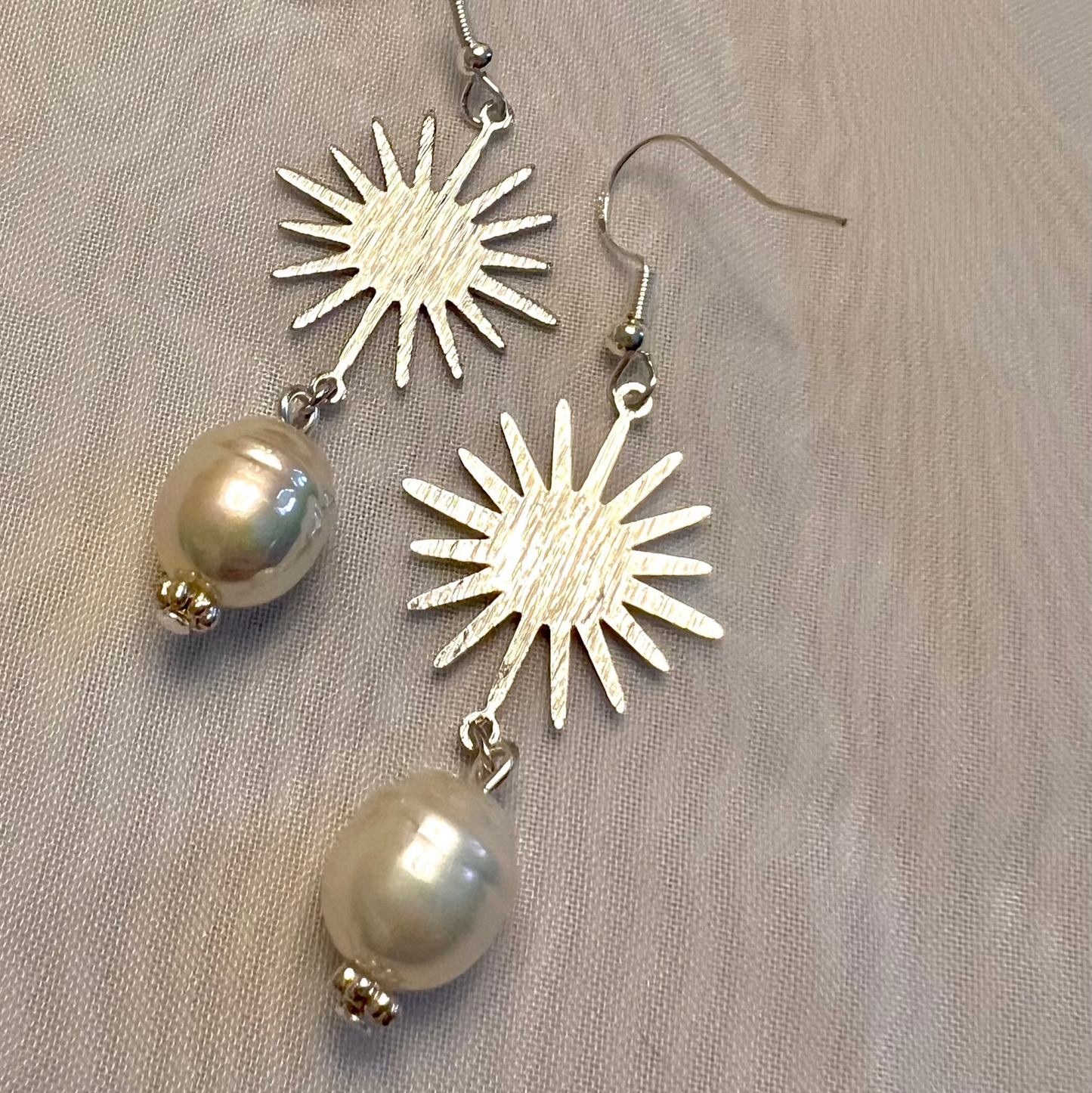 Celestial Sunshine Pearls (Silver)