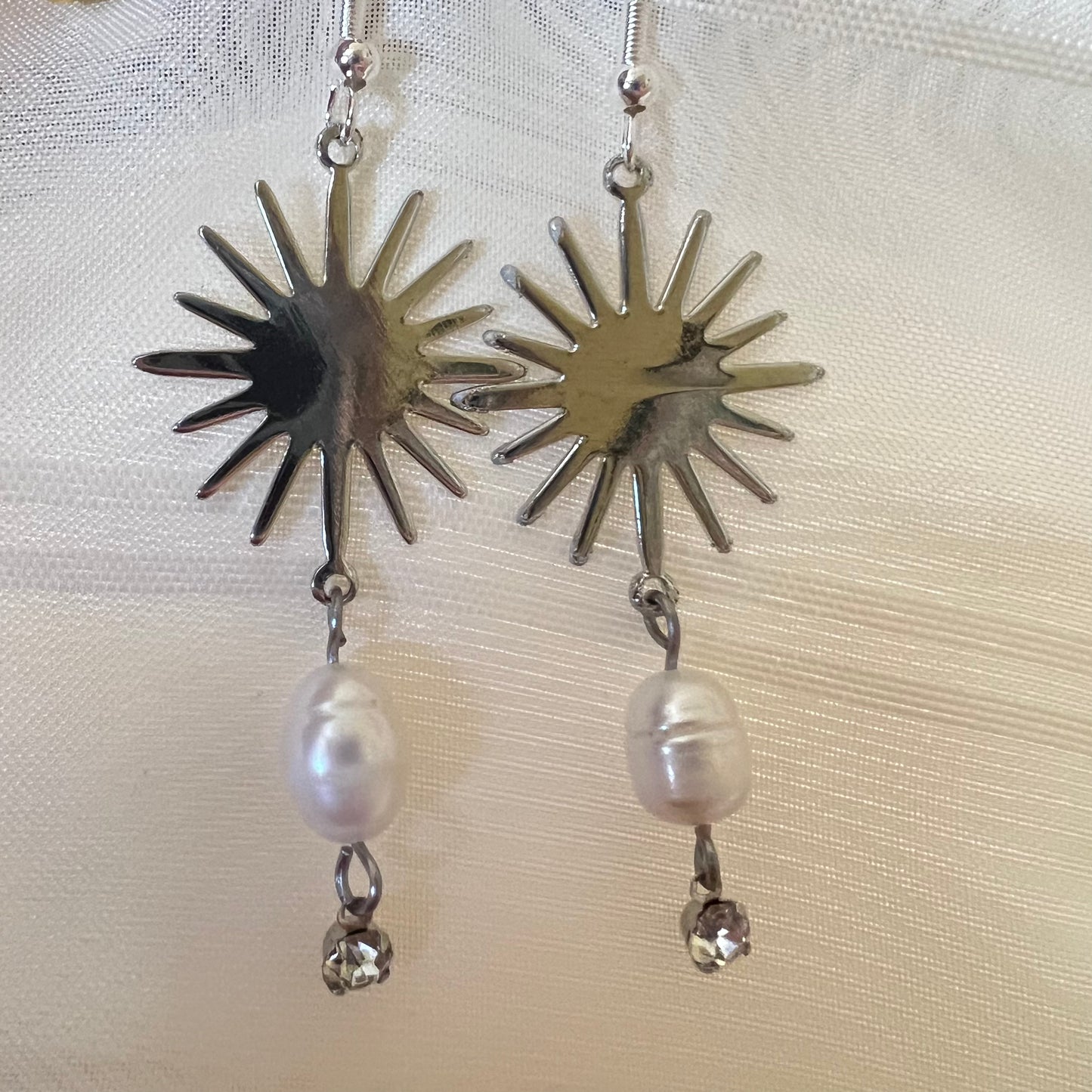 Sunshine&Pearl Baby Pearl Dangle Silver