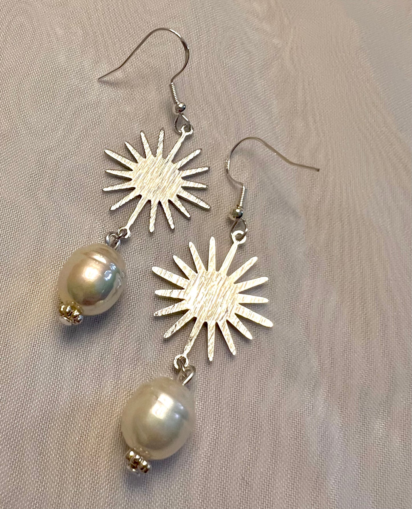 Celestial Sunshine Pearls (Silver)