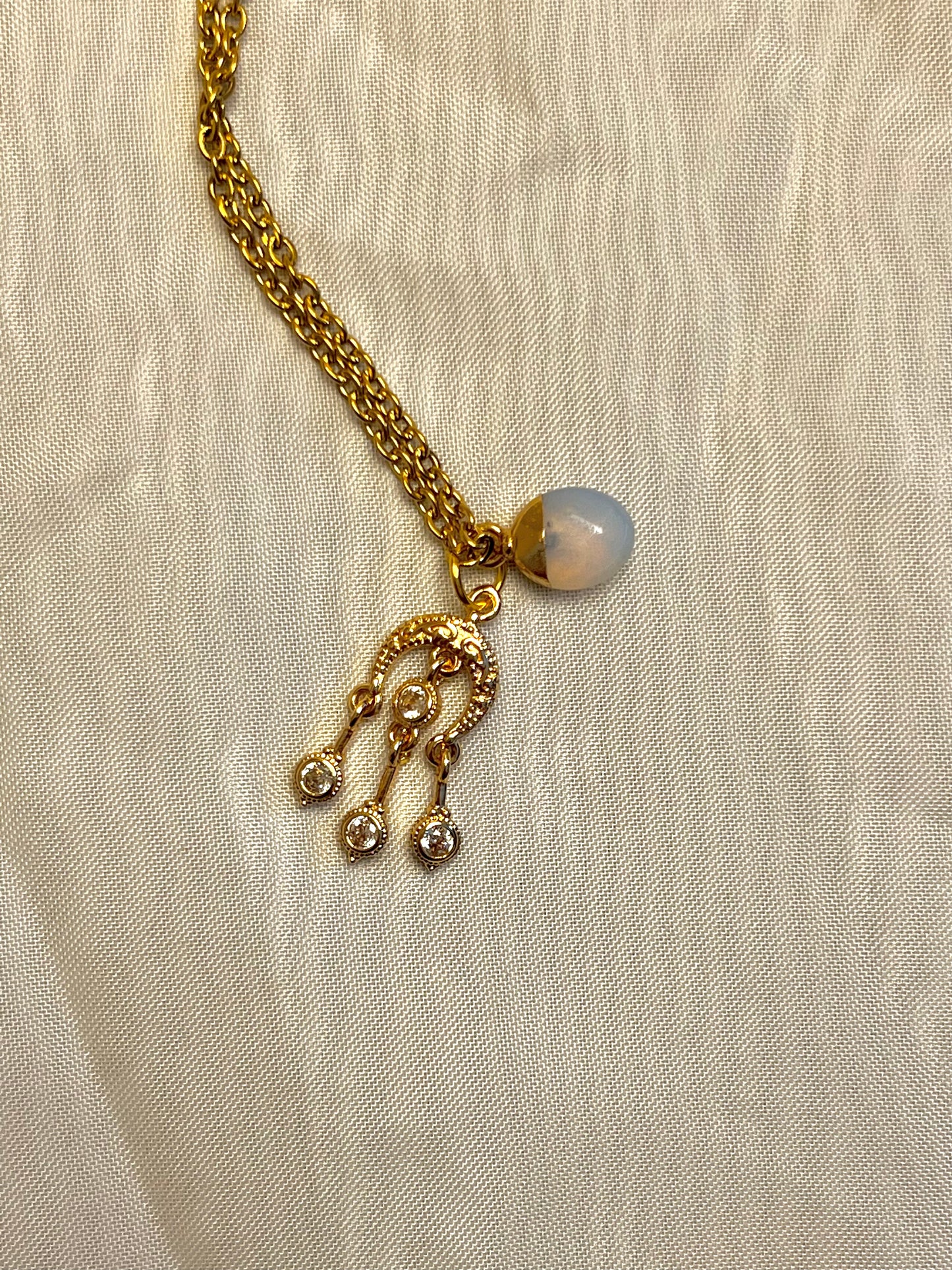 Celestial Opalite Moon Necklace